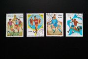 Laos 1986 World Cup (Mexico) vintage stamps set issue