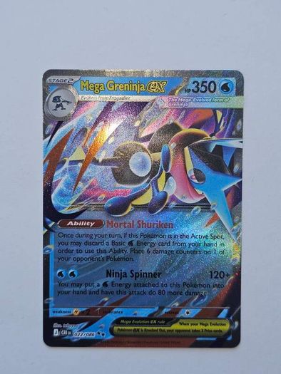 Mega Greninja ex 022/086 Double Rare Pokemon Chaos Rising