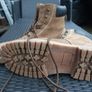 Mens heavy duty brown leather boots Image 2
