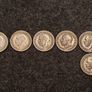 6 Genuine British Silver Sixpence Coins 1928 to 1936 Image 4