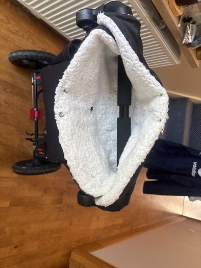 Double Out and About Buggy with Raincover + Storksak Stroller Organiser + pair buggy bag clip attachments + hand warmer