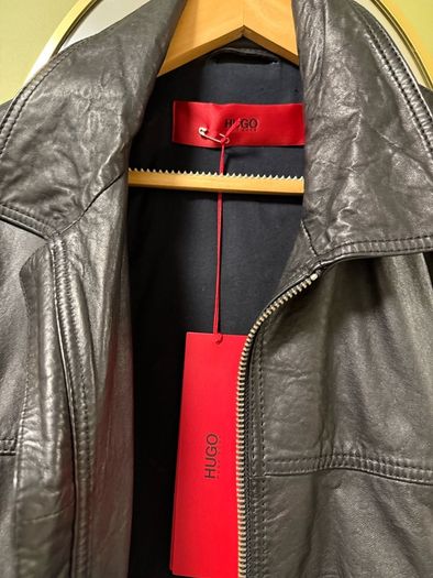 Brand new Hugo Boss leather jacket