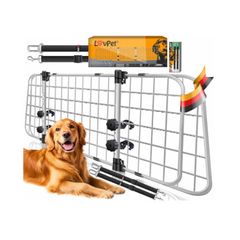 LOVPET Car Dog Gate, Car Safety Gate, Divider Grille, Universal, Adjustable Width, Headrest, Boot Grille