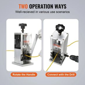 Manual Wire Stripping Machine Portable Aluminum Frame 11.5-25mm 11.5-38mm Wire Peeler for Cable Scrap Copper Recycling