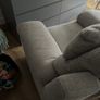 Silver grey electric armchair Image 6