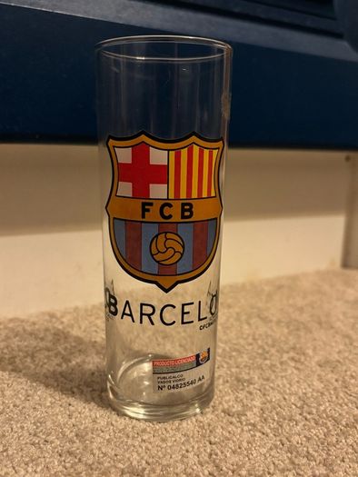 Collectible FC Barcelona Tall Beer Glass