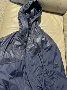Hugo Boss Reversible jacket fleece finish waterproof hooded size XXL