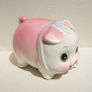 A vintage ceramic piggy bank with its original rubber bung (late 1960's) Image 2
