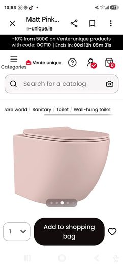 matt pink toilet