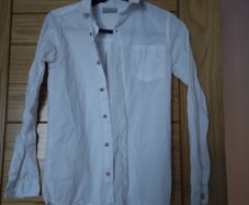 Boys white long sleeve shirt - size 152