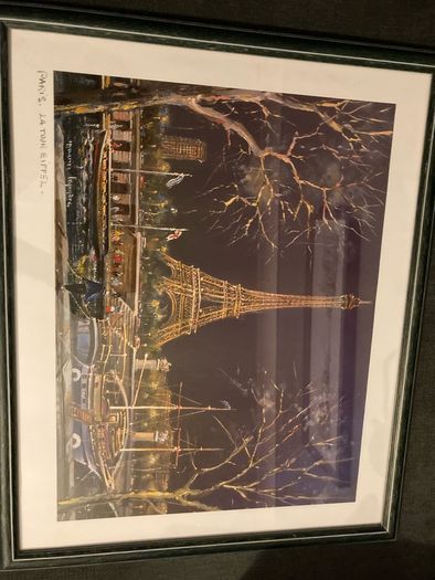 Framed Eiffel Tower Print
