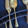 Vintage cutlery set in wooden box Image 5