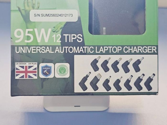 2026 Automatic Sumvision 95W Universal 95W Power Adapter With 12Tips DC (Updated S.tyle) / Charger for Laptops.