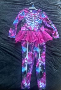 Halloween Fancy Dress Skeleton Costume 7-8