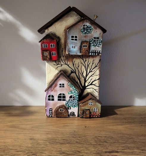 handcrafted wooden houses!