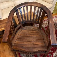 Solid wood chair