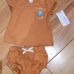 PL Baby Pale Teracotta Top & Pants Set Age 6 Months