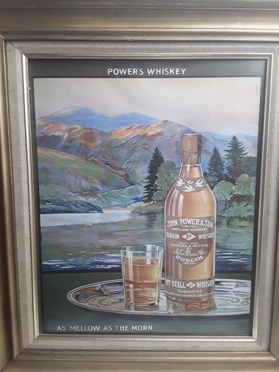 Antiques Powers Advertising sign