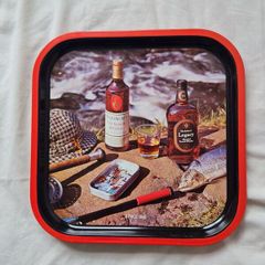 Vintage 80s Makinlays old scotch whisky Serving tray in excellent condition