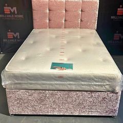 Brand New Stylish King Size Divan Beds. Multiple Headboard Designs. Storage Drawers And Tufted Memory Foam Mattresses Available