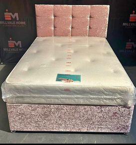 Brand New Stylish King Size Divan Beds. Multiple Headboard Designs. Storage Drawers And Tufted Memory Foam Mattresses Available