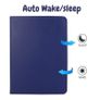 For Apple iPad 10th Gen (10.9) 2022 360 Degree Rotating Stand Wallet Case Blue Image 3