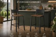 Set of 2  Industrial Design Bar Stools
