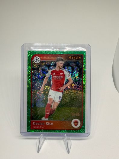 Football Trading Cards Topps Merlin Uefa Champions League Green Parallel /99