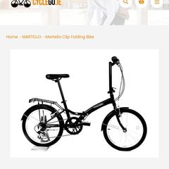 Bicycle foldup  martello