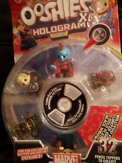 OOSHIES XL Hologram series large 6 pack figures - BNIB New Gift - Marvel