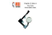 iPad Air 2 Mini 4 Pro 12.9 Replacement Home Menu Button and Flex Silver White