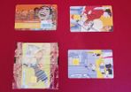 French call cards x 4