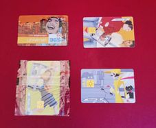 French call cards x 4