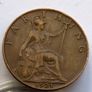1921 bronze farthing George V Image 2
