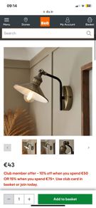 Inlight Bureau Satin Nickel Wired LED Wall light
