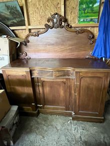 Victorian mahogany sideboard. C 1895