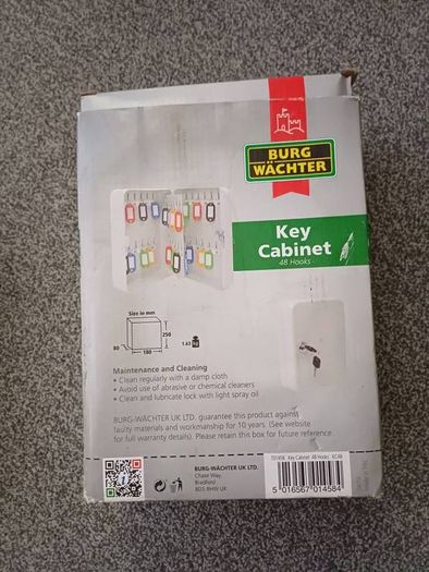 Key Storage Cabinet 48 Key Hooks