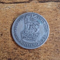 Great Britain UK 1931, One Shilling, George V, Silver Coin - free standard postage