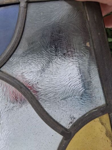 1920's Stained Glass Lamp/Porch Shade
