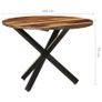 Dining Table 100x100x75 cm Acacia Wood with Sheesham Finish Image 5