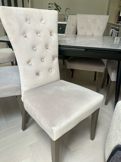 Kingsbury Velvet Dining Chairs x6
