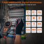 Auto Ranging TRMS 6000 Count Digital Multimeter - CAT III 600V Safety Voltage Tester for AC/DC Voltage & Current Resistance Capacitance Frequency Temperature NCV & Continuity with Flashlight Image 8