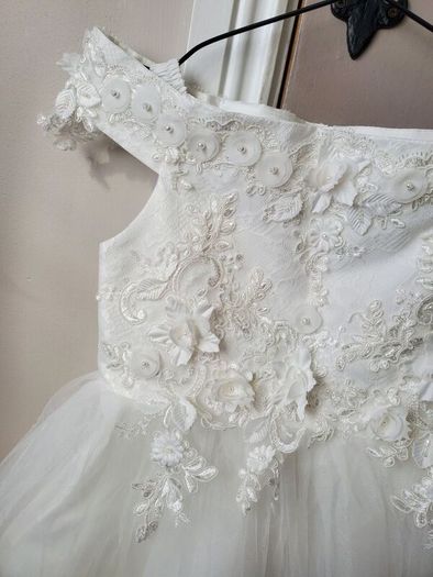 White Flower Girl, Birthday Dress