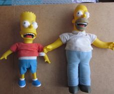 The Simpsons Homer & Bart Interactive Talking Figures 2000