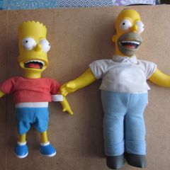 The Simpsons Homer & Bart Interactive Talking Figures 2000