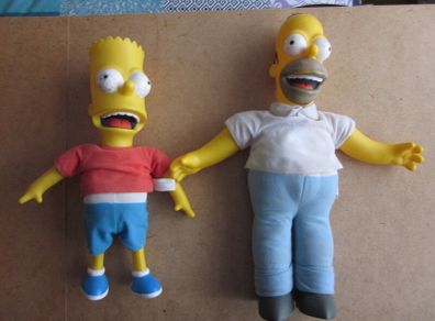 The Simpsons Homer & Bart Interactive Talking Figures 2000
