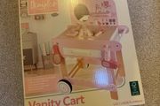 Dimples Wooden Vanity Cart and Accessories