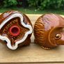 RARE Vintage P.K. Price & Kensington Pottery Salt and Pepper Shakers, Hedgehogs Image 4