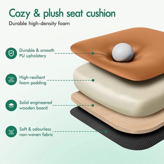 Executive Office Chair with 8 Point Massage & Seat Heated, Home PC Gaming Chairs with Footrest, High Back 150 Reclining Executive Desk Chair with Padded Armrest, PU Leather, Brown