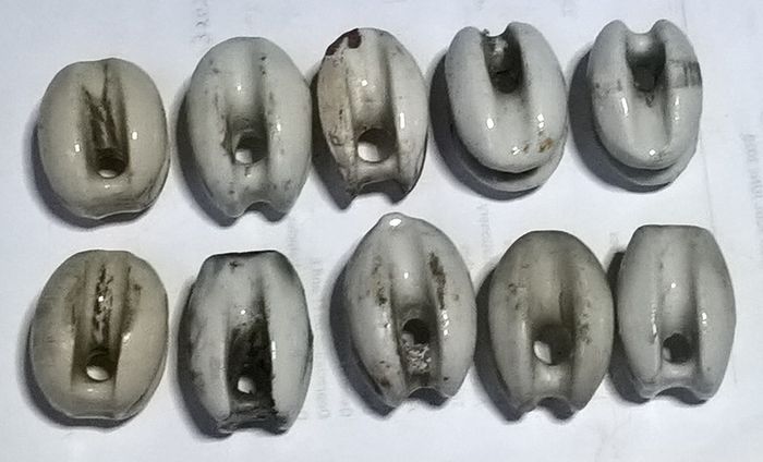 Small Porcelain Egg Insulators